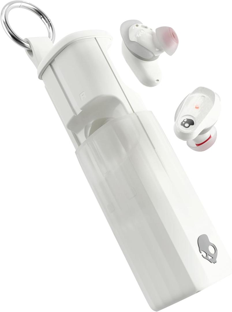 Skullcandy Method 360 ANC Wireless Earbuds, Sound by Bose, Bluetooth Headphones, Premium Noise Cancelling, Up to 40 Hrs Battery, Sweat and Water Resistant, Microphone for iPhone Android - Bone