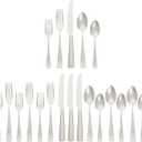 20-Piece Stainless Steel Flatware Set with Square Edge, Service For 4