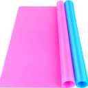 LEOBRO Silicone Mats for Crafts, 2 Pcs 23.4"x 19.5" Large Silicone Mats for Resin Clay Paint Jewelry Making, Countertop Protector Table Mat