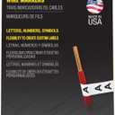 Klein Tools 56253 Wire Marker Book, Black Letters, Numbers, and Symbols