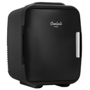 Cooluli Mini Fridge for Bedroom - Car, Office Desk & Dorm Room - Portable 4L/6 Can Electric Plug In Cooler & Warmer for Food, Drinks, Skincare Beauty & Makeup - 12v AC/DC & Exclusive USB Option, Black, No Power Cable(s)