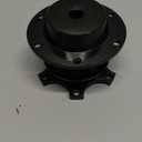BestTeam Universal Steering Wheel Snap Off Quick Release Hub Adapter Boss Kit With 6-hole Steering Wheel Hub (Black)