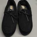 Dearfoams Pierce Moccasin Slippers Black Men's Size Large 11-12