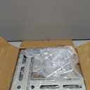 4 Pack 8 Inch Boat Trailer Bunk Brackets, Heavy Duty Galvanized Swivel Top Bunk Bracket Kit for 1.5" x 3", 2" x 3", 3" x 3" Boat Trailer Crossmember Parts, Silver