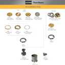 Non-Metallic Floor Box for Concrete Pour, with 3/4 and 1 in. Hubs