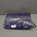 Aimon Weighted Blanket Cover 100% Cotton (48"x72", Dark Blue, Twin Size, Side Zipper) Washable Cover for Weighted Blanket, Removable Weighted Blanket Cover with 8 Ties