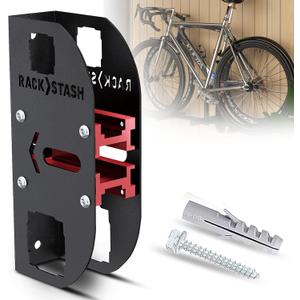 Hitch Wall Mount Bike Rack,Trailer Hitch Wall Mount Receiver Adjustable 1.25" to 2" for Garage Organization,Heavy Duty Hitch Wall Mount Storage Rack Hold 90lbs,Wall Mounted Hitch for Bike Rack/Cargo Carrier