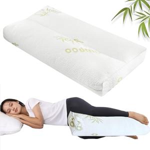 Knee Pillow for Side Sleepers - 3" Height Between Leg & Under Knee Pillow for Back Sleepers - with 850G 7D Fiber for Relieving Leg, Back, and Knee Pain - Rayon Derived from Bamboo