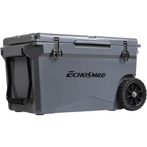 EchoSmile 75 Quart Rotomolded Cooler, Built to Stand up to The Rigors of The Journey