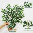 40pcs Italian Ruscus Greenery 68cm Artificial Greenery Stems Leaf Greenery Garland for Wedding Arch Flowers Centerpieces Balloon Arch Home Decor