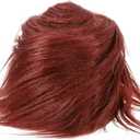 Ieemk Clip-in Bangs 100% Real Human Hair - Wispy Fringe Bangs, Natural Hair Pieces for Daily Wear (Red Brown)