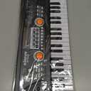 Raimy Piano Keyboard for Kids 49 Keys Portable Keyboard Piano Early Learning Educational Electronic Musical Instrument Toys Gifts for 3 4 5 6 7 8 9 Year Old Boys and Girls (Black)