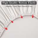 Full Size Fitted Sheet Only Light Beige, 100% Egyptian Cotton 600 Thread Count, 16" Deep Pocket Premium Cotton Mattress Sheet (1 Bottom Sheet Only)