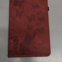 Case for Samsung Galaxy Tab A 2016 10.1 (SM-T580/ T585) PU Leather Convenient Stand Feature Shockproof Protection Flip Cover Butterfly Cat Pattern Case Galaxy Tab A6 - Red