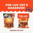 Pur Luv Chicken Jerky Dog Treats, Made with 100% Real Chicken Breast, 16 Ounces, Healthy, Easily Digestible, Long-Lasting, High Protein, Satisfies Dog's Urge to Chew (EXP 01/15/27)
