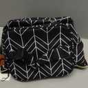 Mancro Breastmilk Cooler Bag, Insulated with Ice Pack, Fits 6 Baby Bottles Up to 9 Oz with On-The-Go Strap, Perfect for Nursing Moms and Daycare, Black Wave