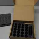 Dynofit 12mmx1.5 ET(Extended) 6 Spline Lug Nuts Compatible with Toyota Tacoma 4Runner, for 6 Lugs Aftermarket Wheels, 24pc M12x1.5 Closed End with 7.6mm Shank, Special Lug Nuts for Wheel Spacers