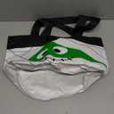 Halloween Trick or Treat Candy Bags LED Light Up Pumpkin Bucket, Collapsible Reusable Candy Basket, Fabric Tote Gift Goody Bags for Kids Halloween Party (White)