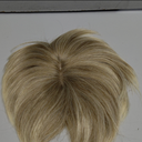PHOCAS Blonde Short Hair Toppers Wiglets Hairpieces for Women with Thinning Hair Topper Natural Fluffy Pixie Cut Crown Topper for All Day Wear
