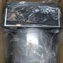 10 Inch Hooded Wall Vent with Screen and Damper,Outdoor Wall Exhaust Vent Cover Cap for Kitchen Range Hood HVAC Duct Dryer Ventilation&Outside Exterior Mount,Galvanized Steel,Black