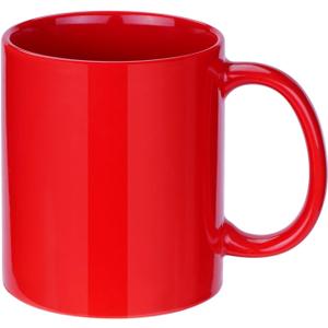 Mug Sets 12oz set of 4, Ceramic Cups with Handle for Latte,Hot Tea, Cappuccino, Mocha, Cocoa Turquoise, Tea, Dishwasher, Oven, Microwave safe, Multi Colour (6, RED)