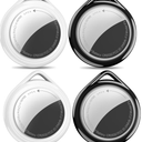 Air Tag Wallet Tracker 4-Pack Apple MFi Certified | Find My Compatible, Waterproof, 100dB Alarm, Replaceable Battery for Keys Pets Luggage, Works with iPhone iPad (iOS Only)