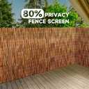 ZNCMRR Reed Fencing Rolls Fencing 4ft High Roll Reed Screen for Balcony Patio Garden Backyard 4FT X 16.4FT Privacy FenceBrown