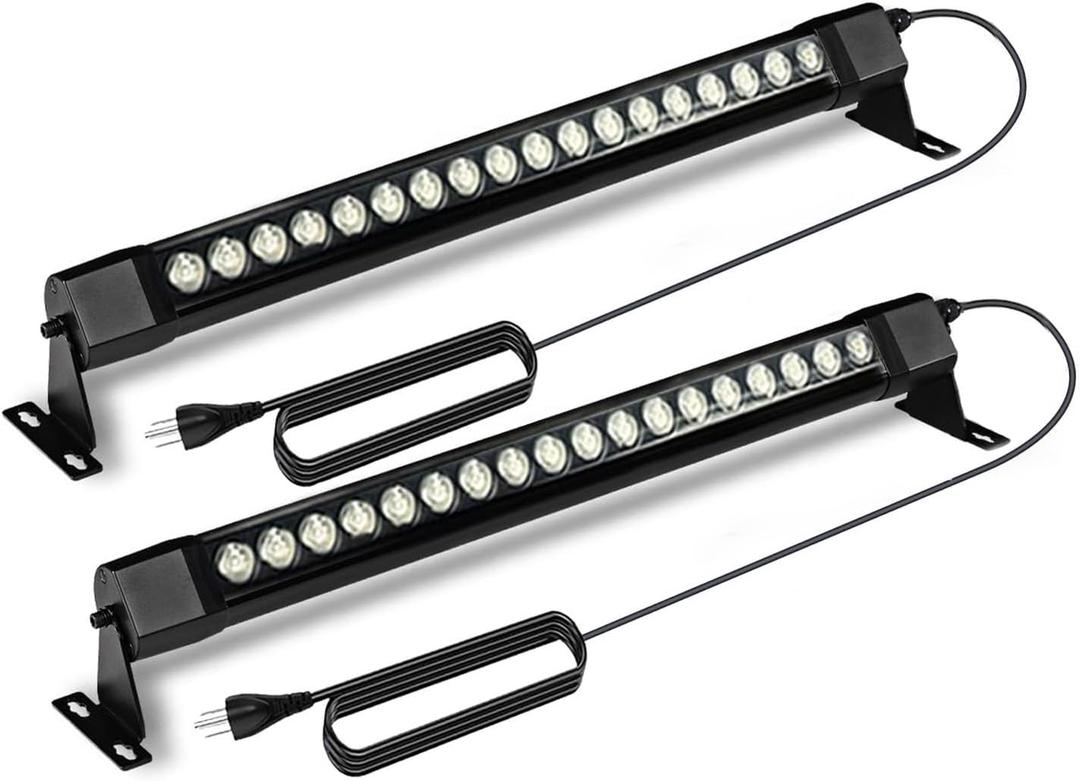 36W LED Wall Washer Light Bars, 2FT 5000K Daylight White Outdoor Wall Washer Light, 120V Waterproof IP67 Wall Washer Lights for Outdoor, Plug in (2 Pack)