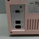 YSSOA 4L Mini Fridge with Observation Window, Portable Warmer & Cooler Six 12oz Cans Compact Refrigerator, 100% Eco Friendly and Freon-Free, Pink