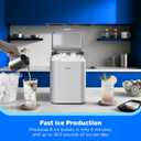 Midea MERI26B1AGY Countertop Bullet-Ice Maker, 8 Ice Bullets Ready in 6 Minutes, 26lbs/24H, Self-Cleaning Function with Ice Scoop and Basket for Home/Office/RV