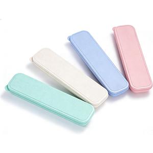 Travel Cutlery Case Portable Utensil Holder Travel Silverware Case Flatware Storage Box Camping Utensils Cases for Fork Spoon Chopsticks Lunch Box, 8.26 x 2.1 Inches (Multi, Small)