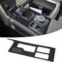 Autorder Central Control Gear Shift Panel Trim Cover for 2022 2023 2024 2025 2026 Toyota Tundra/Sequoia Accessories,Silicone Dashboard Gear Shift Cover Panel for Scratch & Dust Resistant - Black