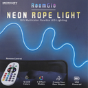 Merkury RoomGlo 10ft Neon Rope Light 16 color Flexible LED Lighting w/ Remote