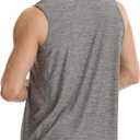 Different Touch Mens 2 Pack Active Gym Workout Sleeveless Shirts Quick Dry Crew Neck Muscle Tank Top (XL)