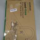 Bathroom Faucets for Sink 3 Hole, Hurran Brushed Nickel Bathroom Sink Faucet with Pop-up Drain and Supply Lines, Stainless Steel Lead-Free Widespread Faucet for Vanity RV Farmhouse Sink (8 Inch)