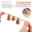 2 x Homoyoyo 4pcs 2462F High Temp Tungsten Wire for Ceramics Kiln Safe Jewelry Firing Tool High for Pottery Tungsten Tools Metal Coil