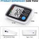 ALPHAGOMED Upper Arm Blood Pressure Monitor for Home Use 2 Cuff Sizes, 9-17'' & 13-21''Extra Large BP Cuff Automatic Digital Blood Pressure Machine 2 Users 180 Memories USB Cable 4 AA Batteries