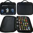 Black 6 Binder Enamel Pin Display Bag,Pin Books For Collectors,Pins Board Storage Organization Box Can Holds Pins, Brooches,Paper Clips,Sports medal.(Black 6 Binder,Without Accessories)