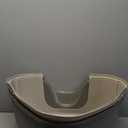 Amazon Basics Cat Litter Box with Lid, No-Mess, Standard, unisex, Charcoal, 26 in x 23 in x 20 in
