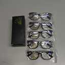 CCVOO 5 pack Reading Glasses for Women/Men, Bifocal, Progressive, Readers for Women/Men, Eye glasses, Blue Light Glasses +4.0