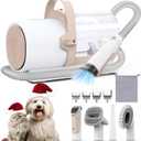 Dog Grooming Vacuum, Pet Grooming Kit with Dog Clippers, 2.5L Dust Cup 11000Pa Dogs Vacuum for Shedding Grooming, 5 Grooming Tools Home Cleaning in 1, Low Noise Pet Grooming Vacuum for Dogs (Pink)