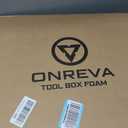 ONREVA Tool Box Foam 22x18x1.5 inch 3Pack, Foam Inserts for Cases, Polyethylene Storage Sheets for Toolbox Hard Case, Tool Shadow Insert, Kaizen Organizer Sheet, Black with Red