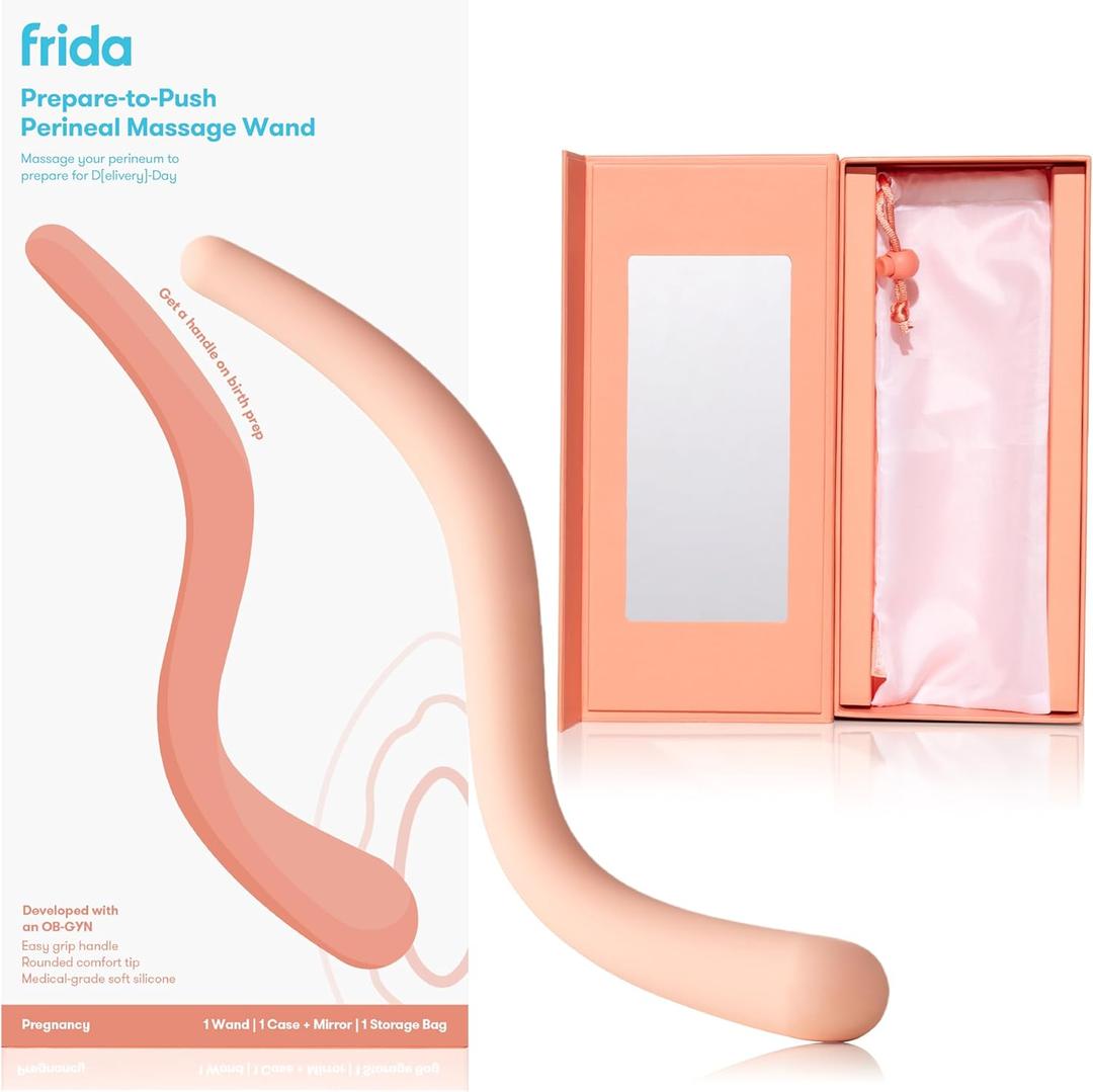 Frida Mom Prepare-to-Push Perineal Massage Wand, Labor and Delivery Essentials, Massager for Birth Prep