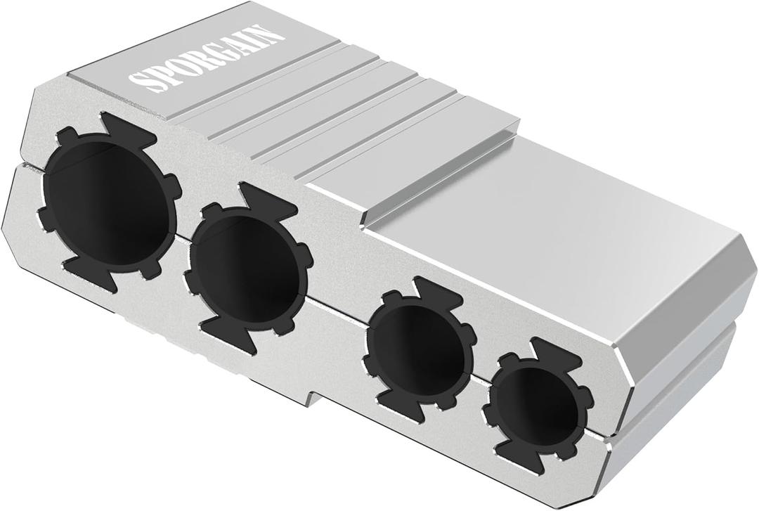 Universal Barrel Vise Clamp with Magnetic Assembly, Fits .550.920" Barrels, Aircraft-Grade Aluminum, Anti-Marring Rubber Lining