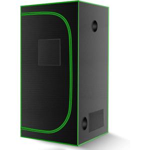 MELONFARM 32"x32"x63'' Grow Tent, High Reflective 600D Diamond Mylar Canvas with Observation Window and Floor Tray for Hydroponic Indoor Plant Growing