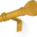 Metal Curtain Rods for Windows, 46-96 inch Cortineros Para Ventanas, Heavy Duty Metal Curtain Rod with Brackets