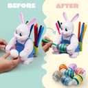 JOYIN Motorized Easter Egg Decorator Kit, Easter Busy Bunny Egg Spinner Whirler Decorating Machine with 10 Non-Toxic Markers for Kids Craft Activities