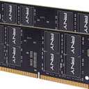 PNY Performance 64GB (2x32GB) DDR4 DRAM 3200MHz (PC4-25600) CL22 1.2V Dual Rank Notebook/Laptop (SODIMM) Computer Memory Kit  MN64GK2D43200-TB