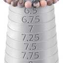 HappyAlley Professional Bracelet Sizer Mandrel, 3D Printed Plastic Bracelet Measuring Tool with 5-9.5" Markings, Essential for Jewelry Makers, Retailers, DIY Crafters at Home(Standard,Grey)