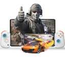 Koiiko Wireless Controller D8 Pro for 13in iPad, Tablet, iOS/Android/PC/Switch/PS4, 7-color RGB, Mobile Cloud Game, Streaming on PS/Xbox/PC Console, iPhone 16/15/14, Hall Effects Joysticks (white)